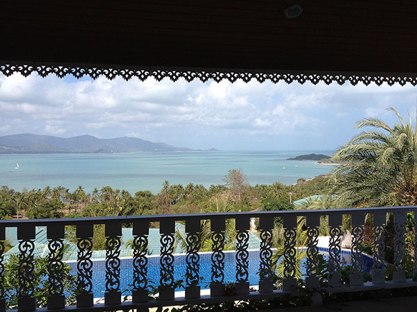 Villa Samsara view from pool bedroom