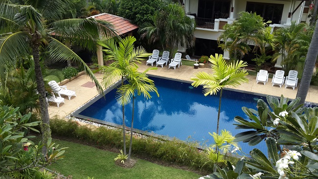 Pool from front balcony